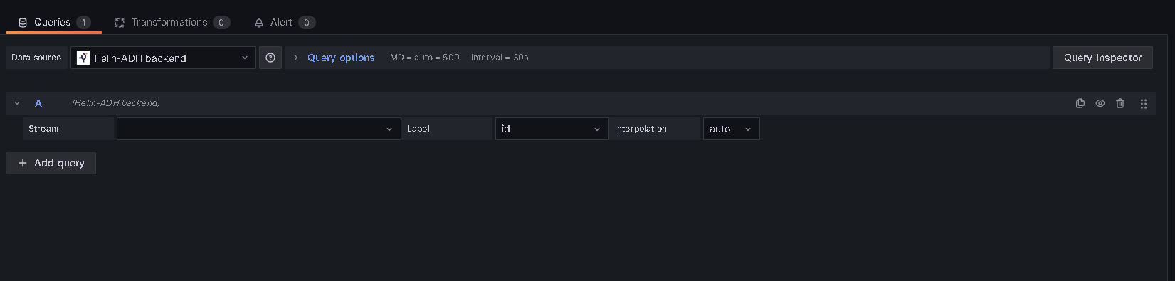 Select Helin Connect Data Hub datasource